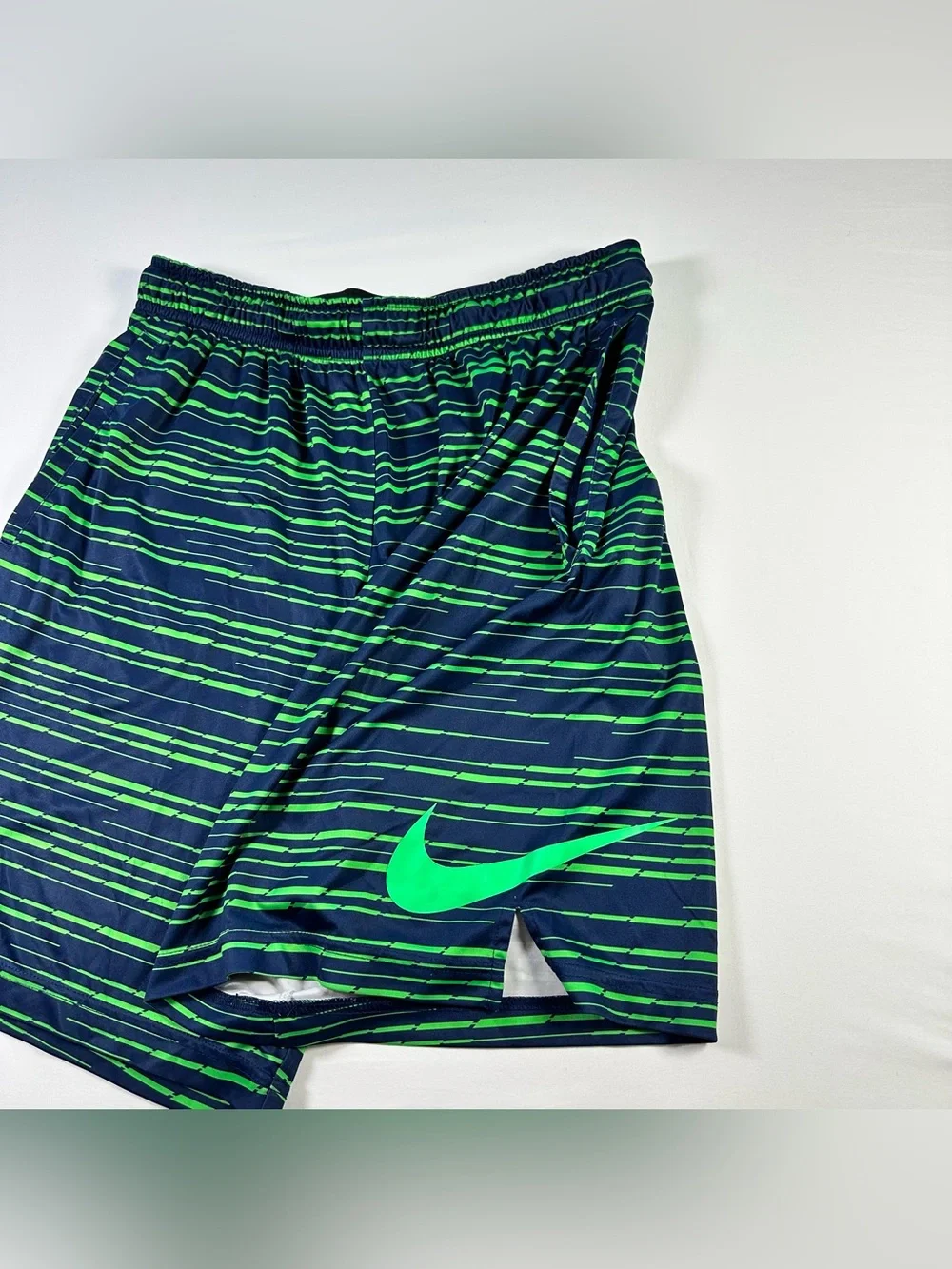 Nike Dri-FIT Predator Training Shorts Mens XL Blue Green Basketball 833267-429